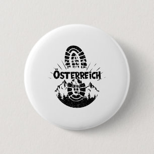 Badge Rond 5 Cm Randonneur Autriche Randonnée Autriche Vacances