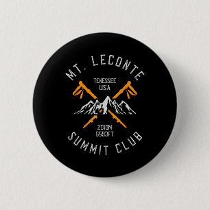 Badge Rond 5 Cm Randonneur de montagne du mont Leconte Randonnée