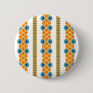 Badge Rond 5 Cm rangées circulaires des années 70