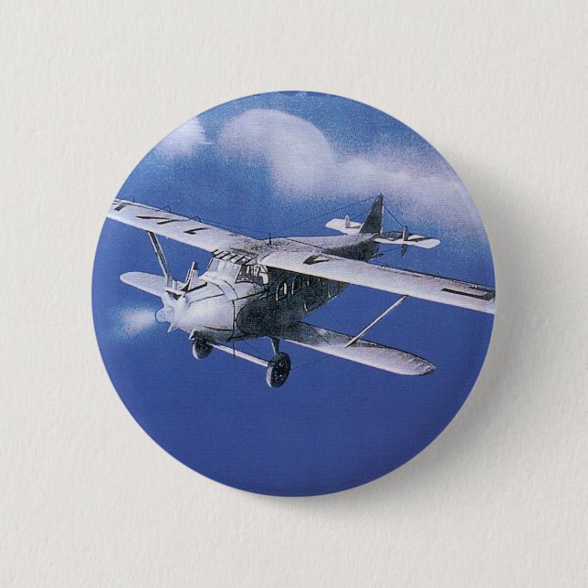 Badge Rond 5 Cm Rapid Azur (Devant)