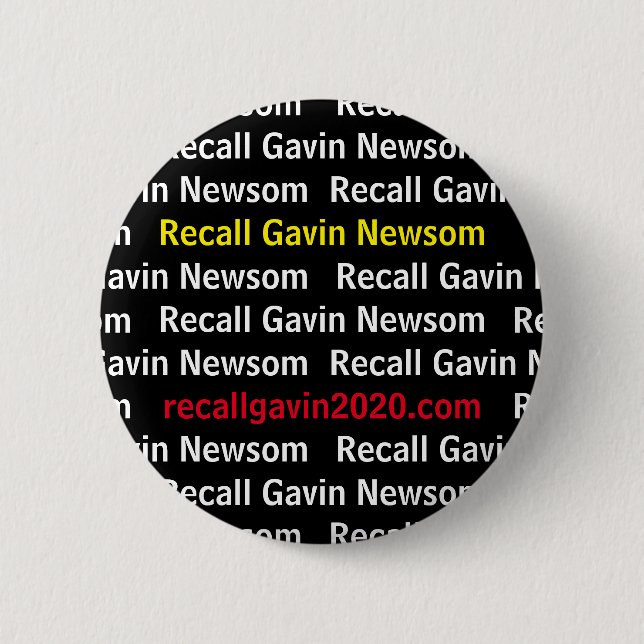 Badge Rond 5 Cm Rappeler le bouton Gavin 2020 (Devant)