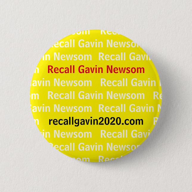 Badge Rond 5 Cm Rappeler le bouton Gavin 2020 (Devant)