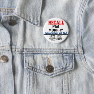 Badge Rond 5 Cm Rappeler le Gouverneur NJ Murphy (Modifier pour n'