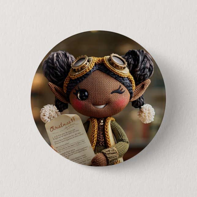 Badge Rond 5 Cm Rapport de l'Elfe Officiel (Devant)