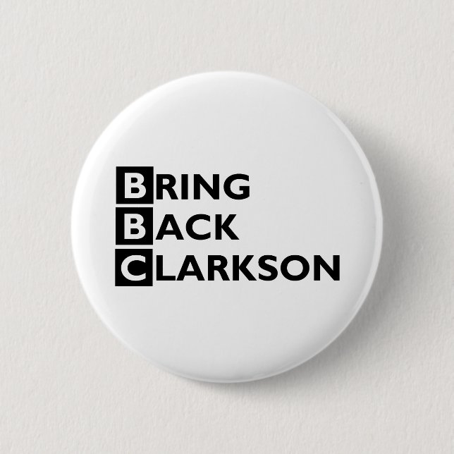 Badge Rond 5 Cm Rapportez le bouton de Clarkson (Devant)