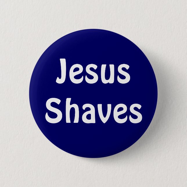 Badge Rond 5 Cm Rasages de Jésus (Devant)