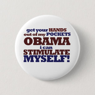Badge Rond 5 Cm Rassemblement anti-Obama