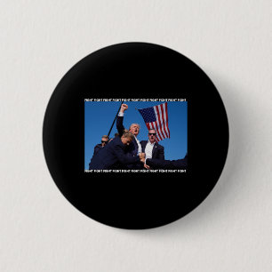 Badge Rond 5 Cm Rassemblement Tirant Trump Tirant Sur L'Ination De
