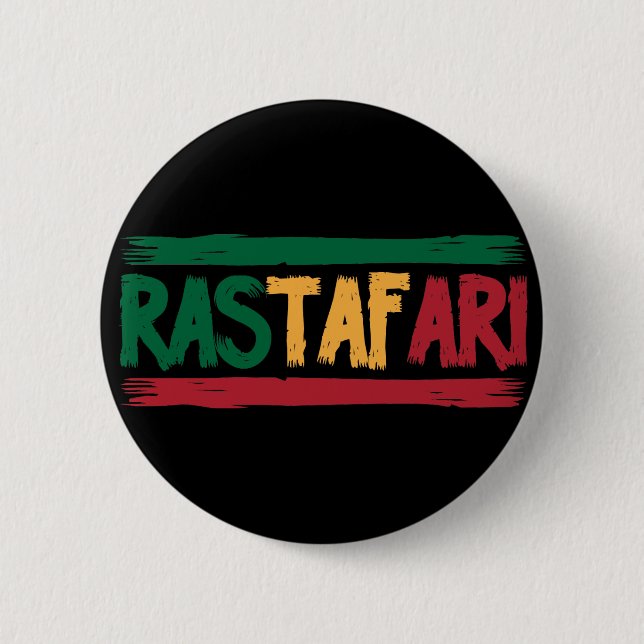 Badge Rond 5 Cm Rastafari (Devant)