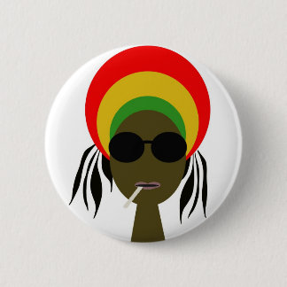 Badge Rond 5 Cm rastafarian