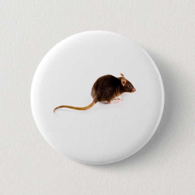 Badge Rond 5 Cm Rat Brown (Devant)