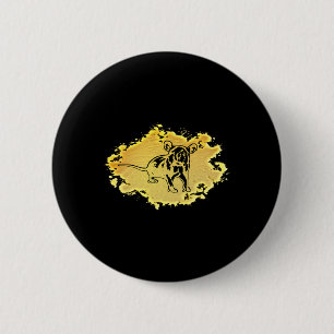 Badge Rond 5 Cm Rat Motif Rodent Cute Rat À La Main Fromage Anima