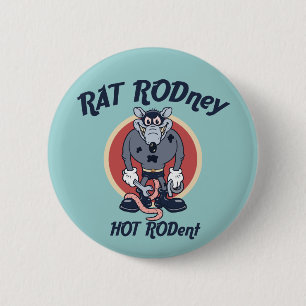 Badge Rond 5 Cm Rat Rodney