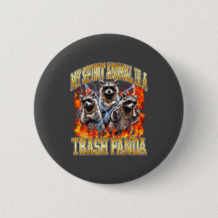Badge Rond 5 Cm Raton laveur Mon animal de compagnie est un rat de
