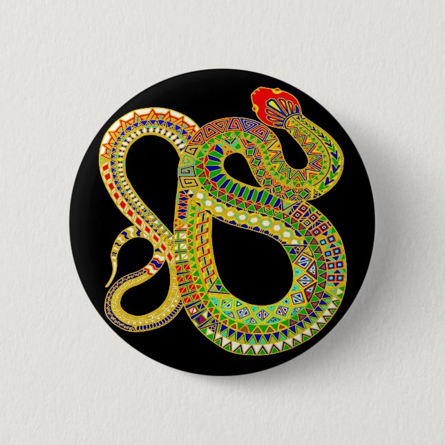 Badge Rond 5 Cm Ratteuse du désert du sud-ouest (Devant)