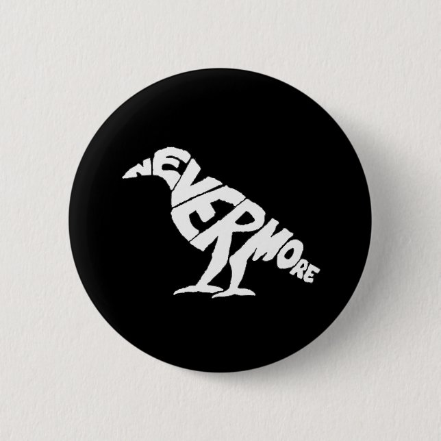 Badge Rond 5 Cm Raven (Devant)