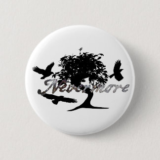 Badge Rond 5 Cm Raven d'Edgar Allen Poe