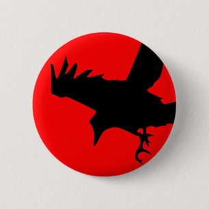 Badge Rond 5 Cm Raven foncé