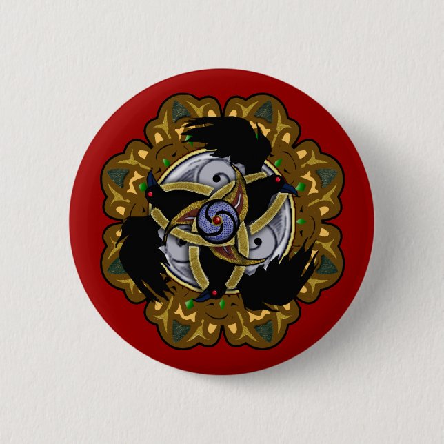 Badge Rond 5 Cm ravenskelion (Devant)