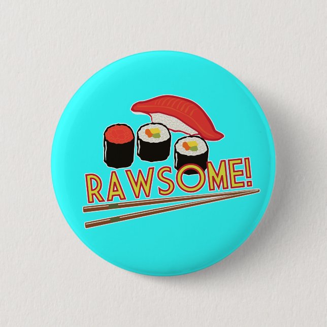 Badge Rond 5 Cm Rawsome ! (Devant)