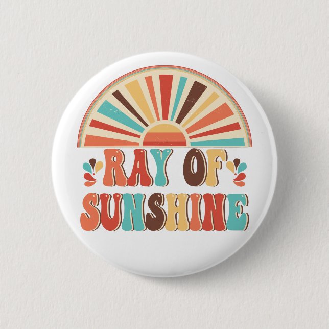 Badge Rond 5 Cm Ray of Sunshine (Devant)