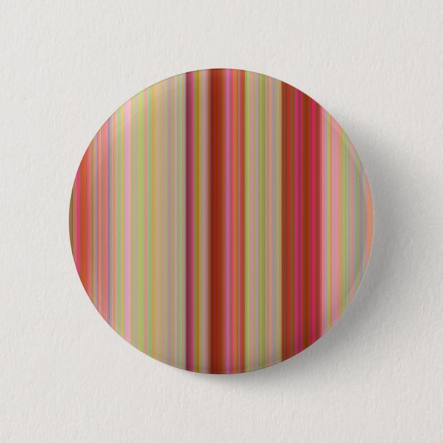 Badge Rond 5 Cm Rayures couleur pêche de ressort (Devant)