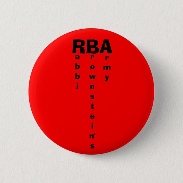 Badge Rond 5 Cm RBA, abbi, rownstein, rmy (Devant)