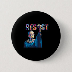 Badge Rond 5 Cm Rbg Résiste À La Citation Féministe Drôle