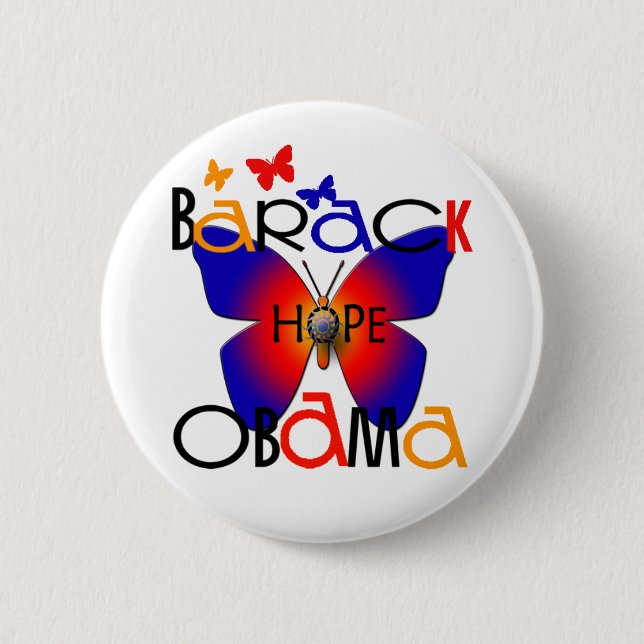 Badge Rond 5 Cm Re Elect Barack Obama 2012 (Devant)