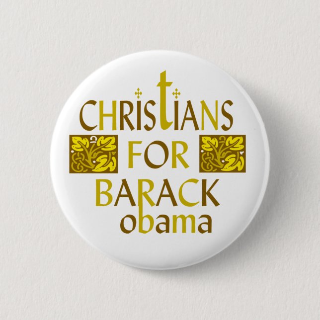 Badge Rond 5 Cm Re élisez Barack Obama 2012 (Devant)