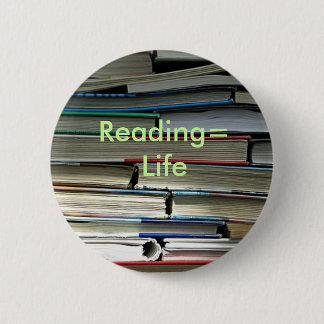Badge Rond 5 Cm Reading=Life