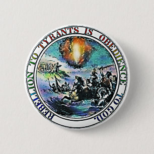 Badge Rond 5 Cm Rébellion au grand joint de tyrans