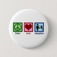 Réception d'amour de paix gentille réceptionniste