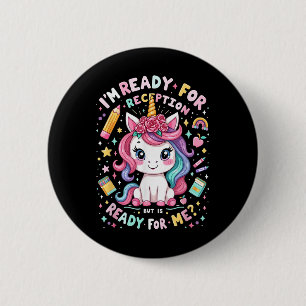 Badge Rond 5 Cm Réception Retour à l'école Premier Jour de Materne