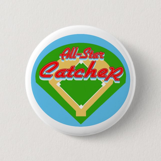 Badge Rond 5 Cm Receveur All-Star (Devant)