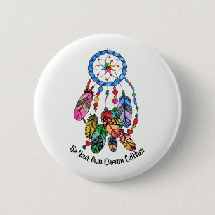 Badge Rond 5 Cm Receveur magnifique de rêve d'arc-en-ciel