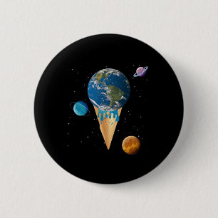 Badge Rond 5 Cm Réchauffement climatique, Protection De l'environn