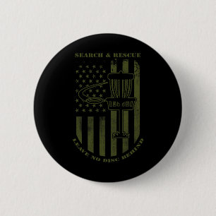 Badge Rond 5 Cm Recherche et sauvetage de disc golf Ne laissez auc