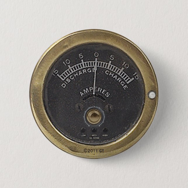 Badge Rond 5 Cm Reciprocating Amstadt de professeur Temple's (Devant)