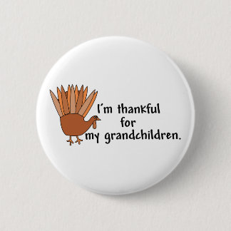 Badge Rond 5 Cm Reconnaissant pour mes petits-enfants