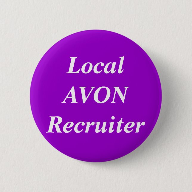 Badge Rond 5 Cm Recruteur local d'AVON rond (Devant)