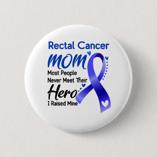 Badge Rond 5 Cm Rectal Cancer Awareness Month Ribbon Gifts