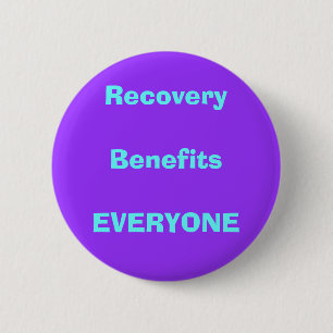 Badge Rond 5 Cm récupération, drogue, sobre