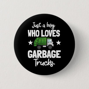 Badge Rond 5 Cm Recyclage Garge Camion Recyclage Collecteur de déc