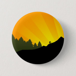 Badge Rond 5 Cm recyclage : rayz de montagne :