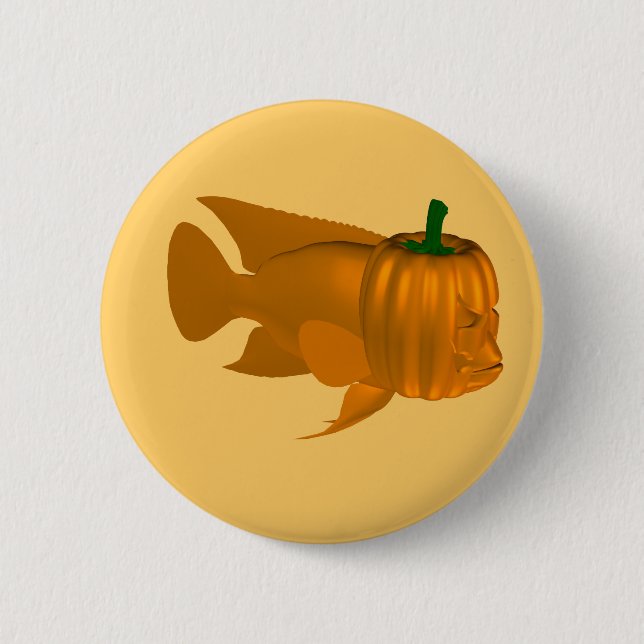Badge Rond 5 Cm Red Devil Cichlid (Devant)