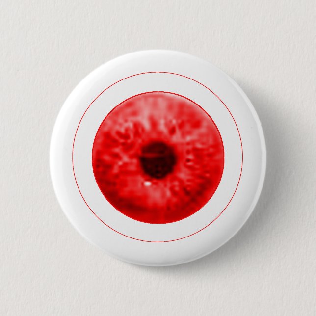 Badge Rond 5 Cm Red Eye Eyeball j Gibney L'artiste du MUSÉE Serie (Devant)