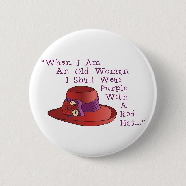 Badge Rond 5 Cm Red Hat (Devant)