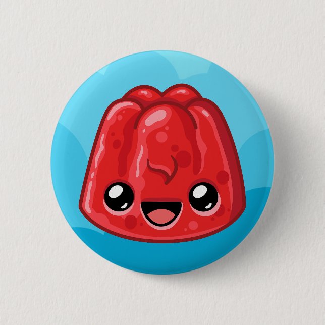 Badge Rond 5 Cm Red Jelly - Happy Jump (Devant)