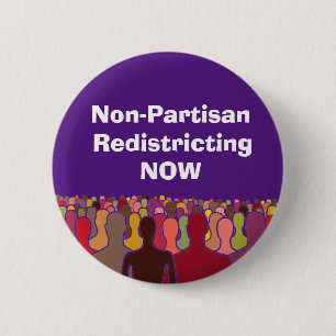 Badge Rond 5 Cm Redécoupage non partisan maintenant